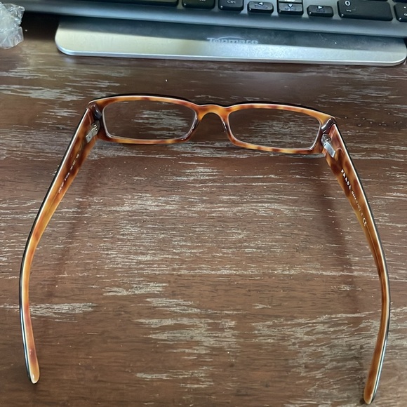 Prada VPR 10F 701-101 brown rectangular eyeglasses - Picture 13 of 16